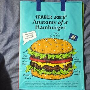 Blue and Yellow Eco-Friendly Bag with Unique Design